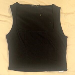 PrettyLittleThing Black Tank Top